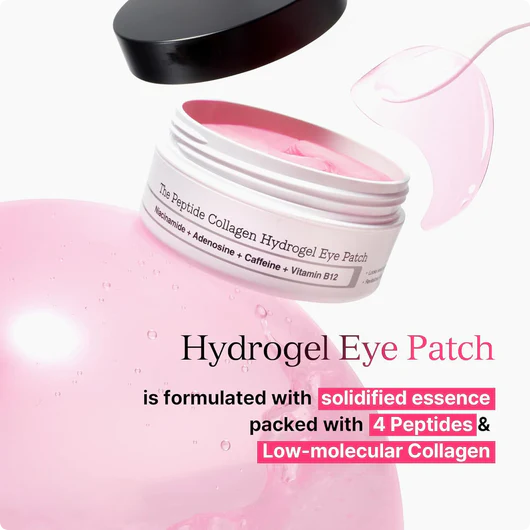 Hydrogel Eye Patch - essence solidifiée 4 peptides et collagène